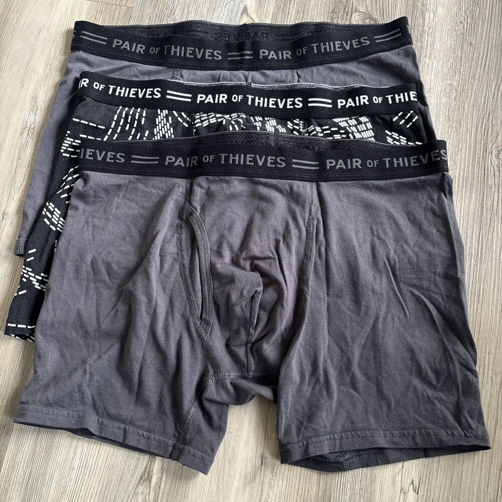 NEW Pair Of Thieves Mens Boxer Briefs Bundle Of Three - Size Large